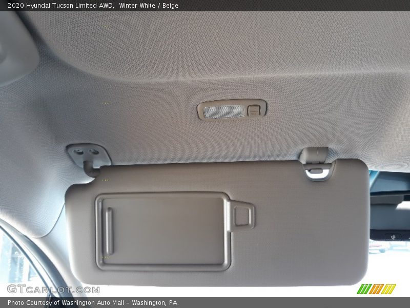 Winter White / Beige 2020 Hyundai Tucson Limited AWD