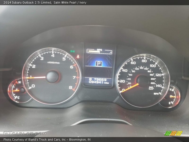 Satin White Pearl / Ivory 2014 Subaru Outback 2.5i Limited