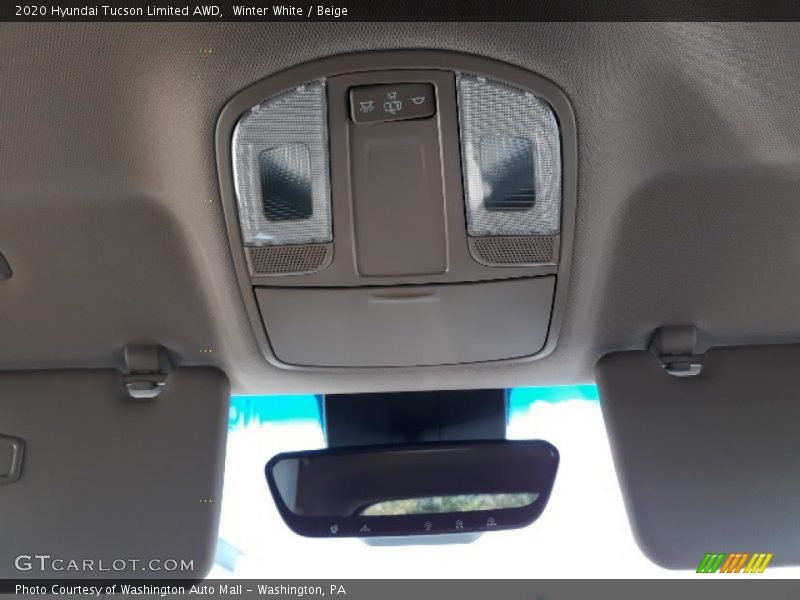 Winter White / Beige 2020 Hyundai Tucson Limited AWD