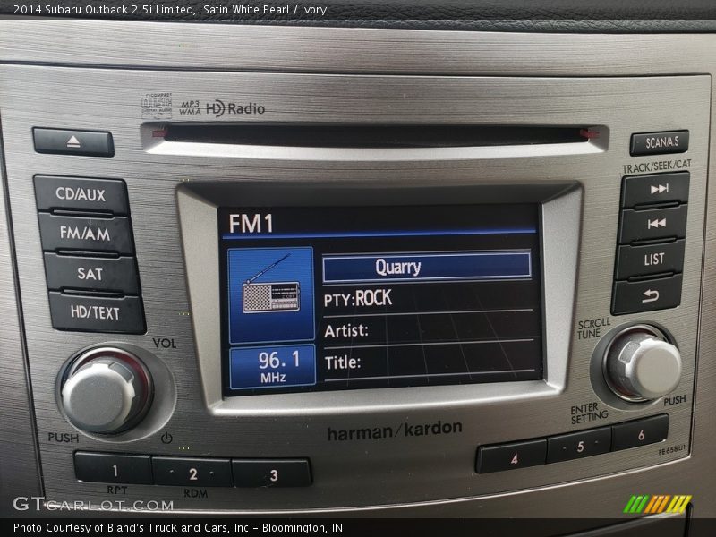 Satin White Pearl / Ivory 2014 Subaru Outback 2.5i Limited