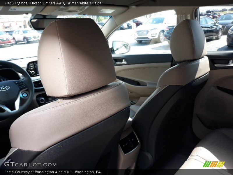 Winter White / Beige 2020 Hyundai Tucson Limited AWD