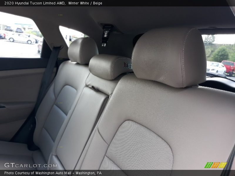 Winter White / Beige 2020 Hyundai Tucson Limited AWD