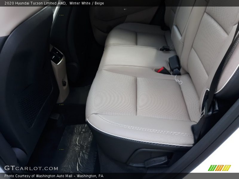 Winter White / Beige 2020 Hyundai Tucson Limited AWD