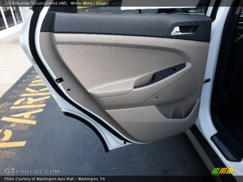 Winter White / Beige 2020 Hyundai Tucson Limited AWD
