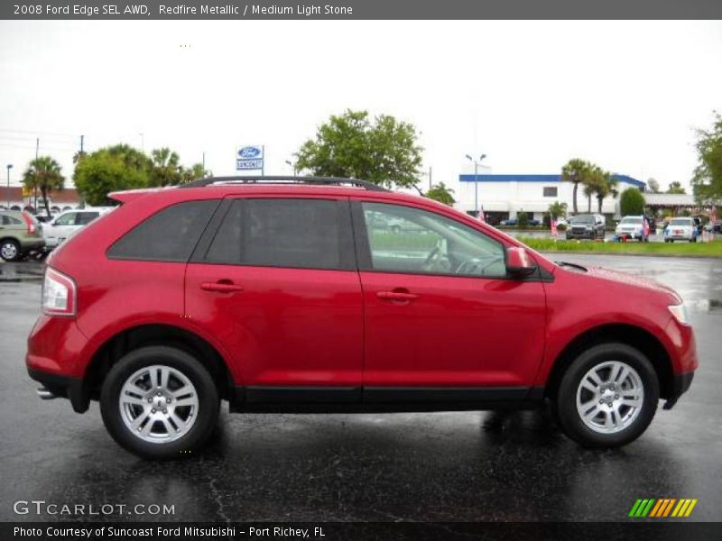 Redfire Metallic / Medium Light Stone 2008 Ford Edge SEL AWD