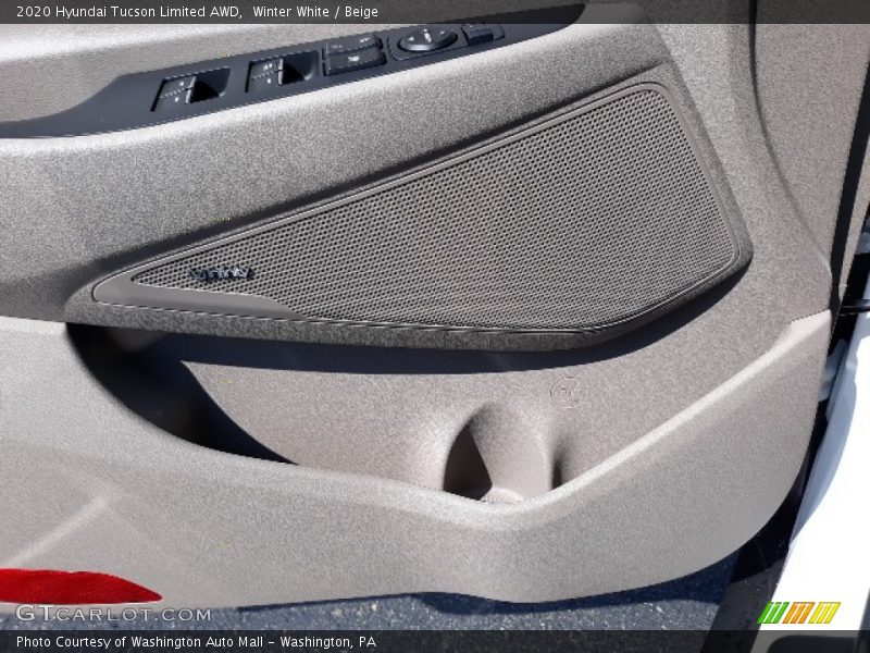 Winter White / Beige 2020 Hyundai Tucson Limited AWD