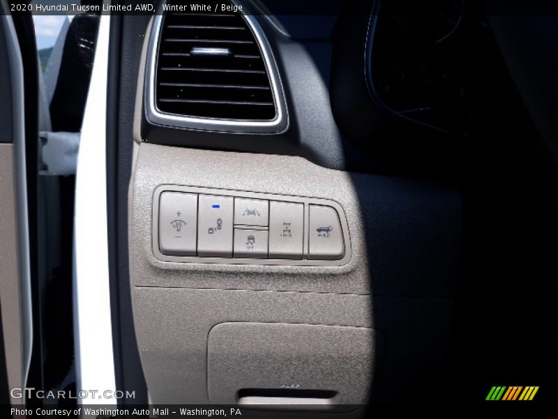 Winter White / Beige 2020 Hyundai Tucson Limited AWD