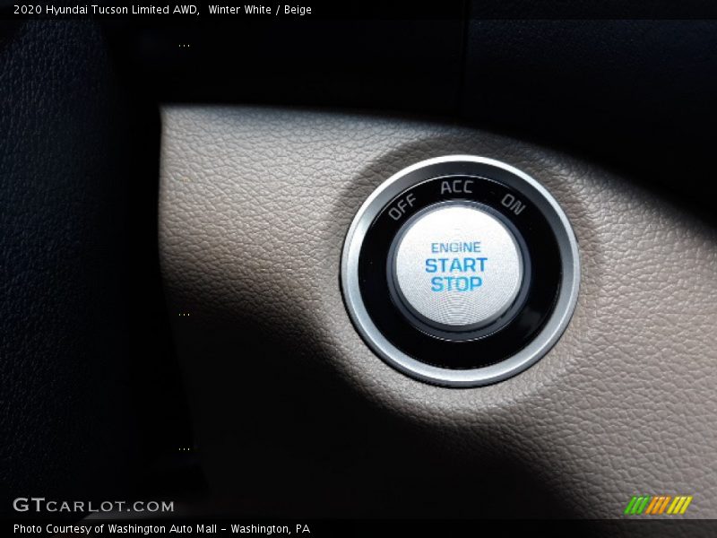 Winter White / Beige 2020 Hyundai Tucson Limited AWD