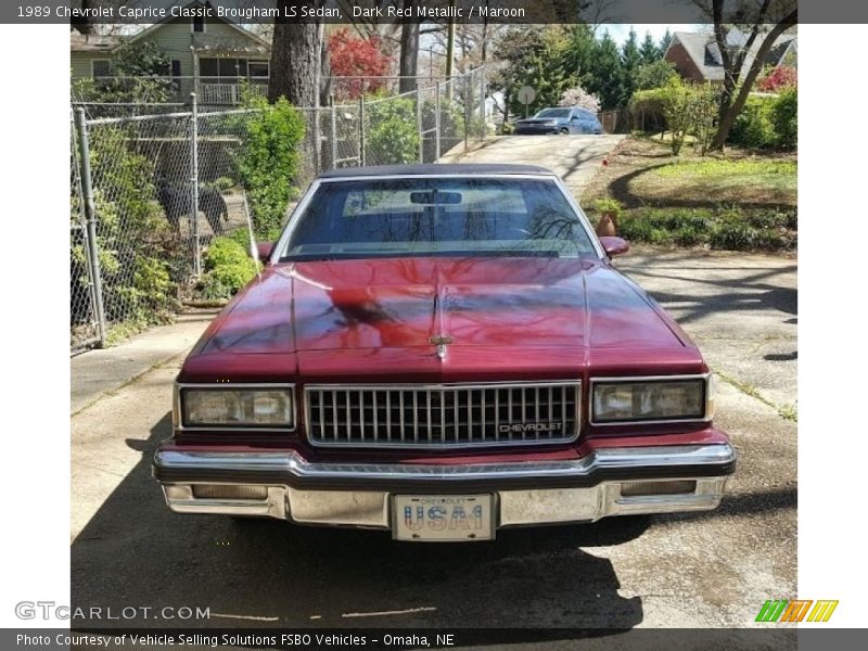  1989 Caprice Classic Brougham LS Sedan Dark Red Metallic