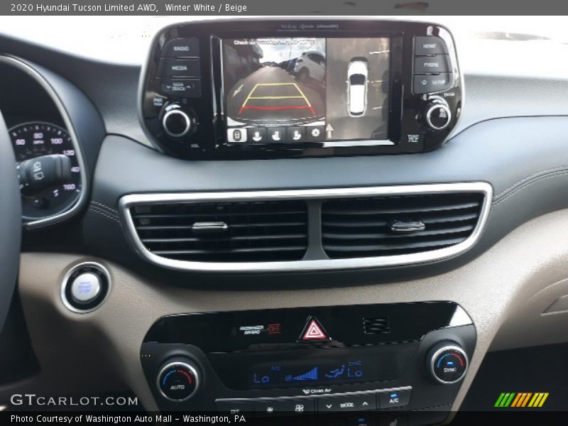 Winter White / Beige 2020 Hyundai Tucson Limited AWD