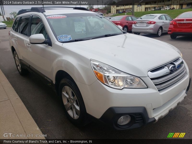 Satin White Pearl / Ivory 2014 Subaru Outback 2.5i Limited