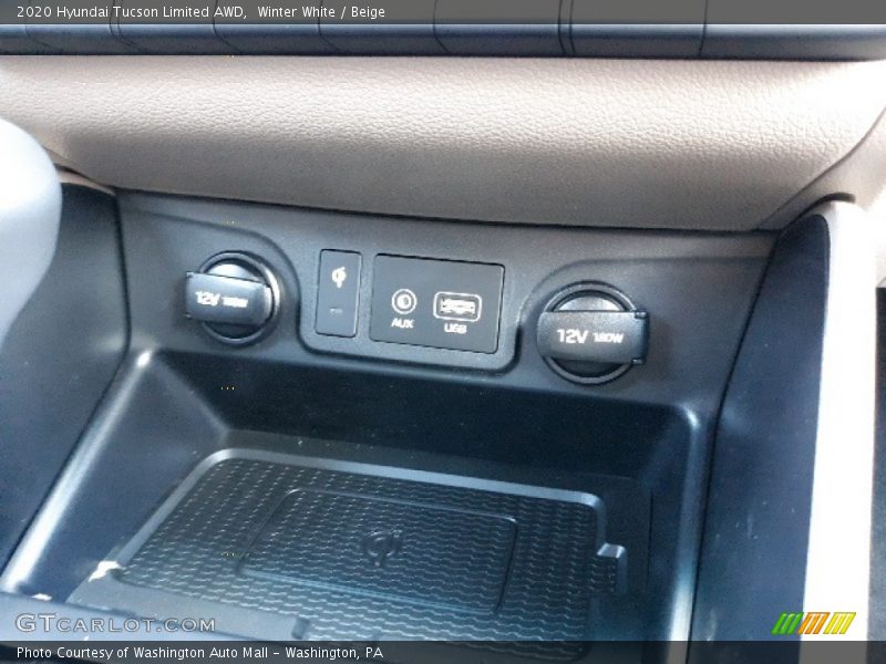 Winter White / Beige 2020 Hyundai Tucson Limited AWD