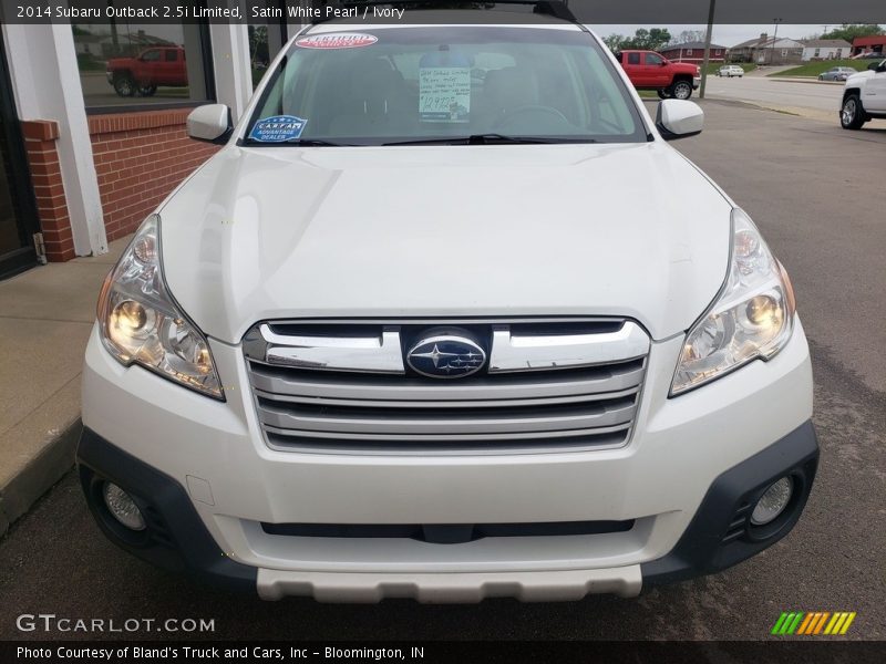 Satin White Pearl / Ivory 2014 Subaru Outback 2.5i Limited