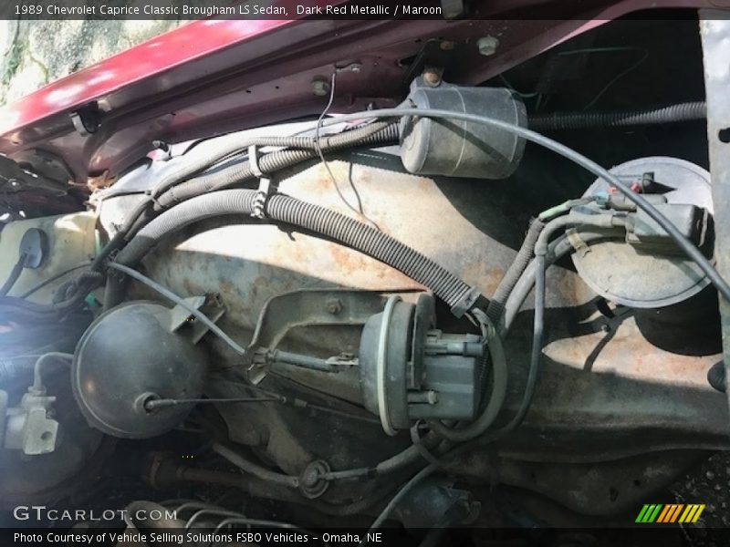 Dark Red Metallic / Maroon 1989 Chevrolet Caprice Classic Brougham LS Sedan