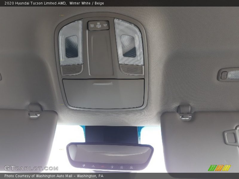 Winter White / Beige 2020 Hyundai Tucson Limited AWD