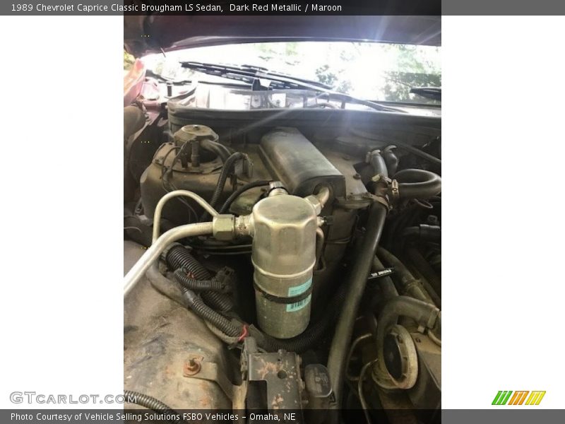 Dark Red Metallic / Maroon 1989 Chevrolet Caprice Classic Brougham LS Sedan