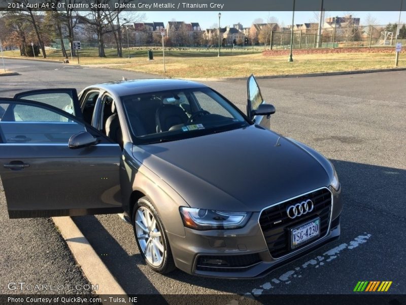 Dakota Grey Metallic / Titanium Grey 2014 Audi A4 2.0T quattro Sedan