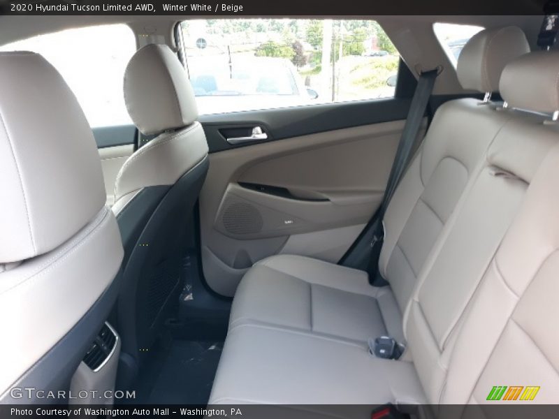 Winter White / Beige 2020 Hyundai Tucson Limited AWD