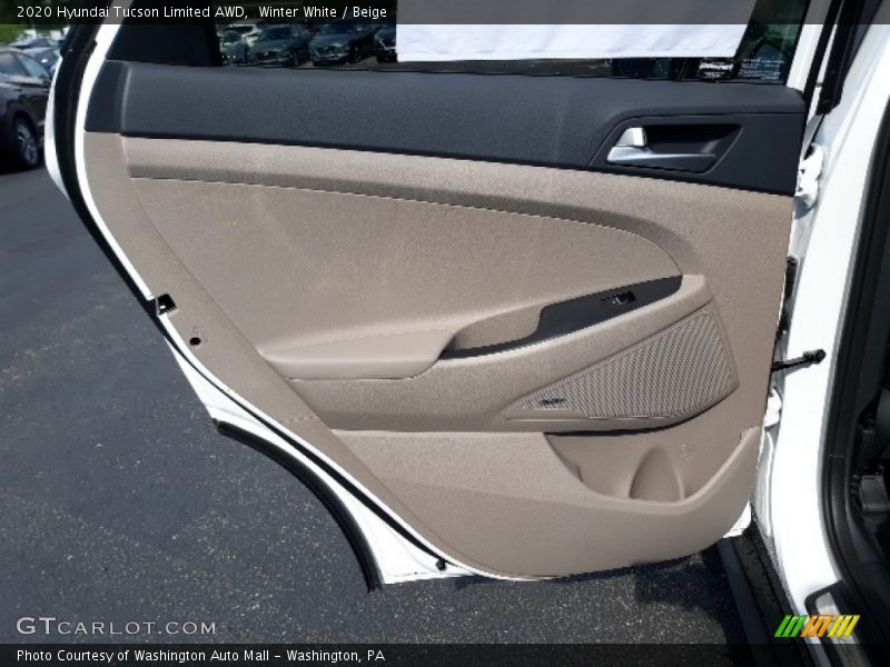 Winter White / Beige 2020 Hyundai Tucson Limited AWD