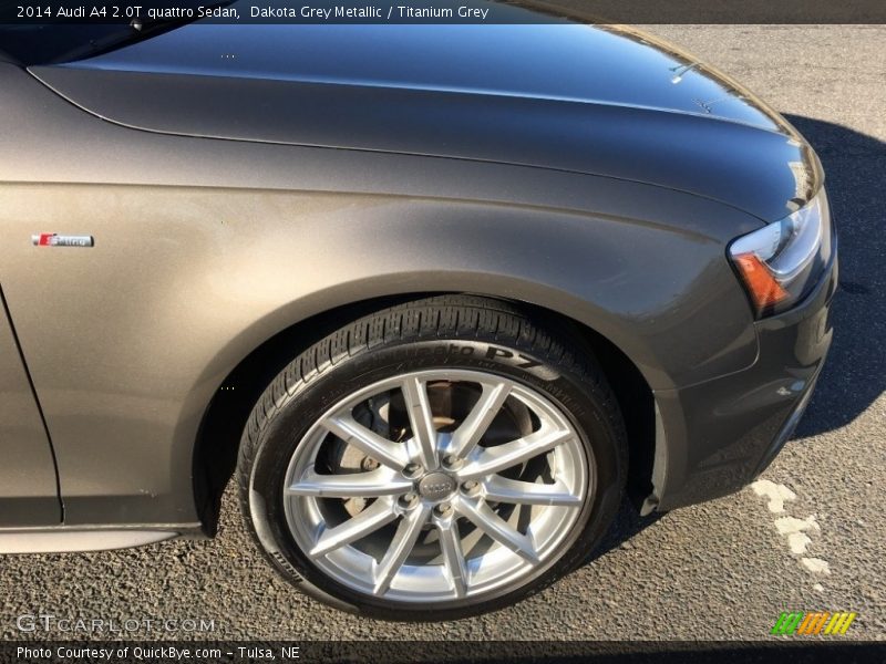 Dakota Grey Metallic / Titanium Grey 2014 Audi A4 2.0T quattro Sedan