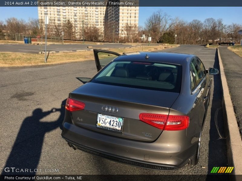 Dakota Grey Metallic / Titanium Grey 2014 Audi A4 2.0T quattro Sedan