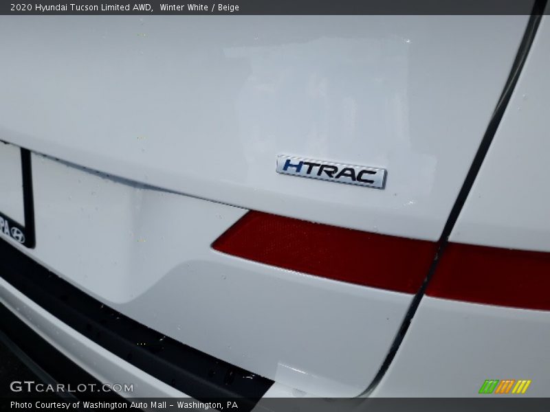 Winter White / Beige 2020 Hyundai Tucson Limited AWD