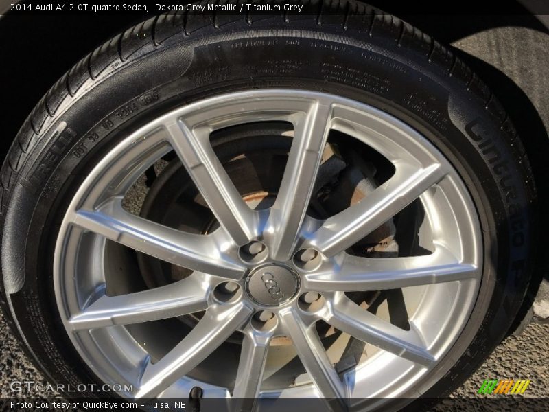 Dakota Grey Metallic / Titanium Grey 2014 Audi A4 2.0T quattro Sedan