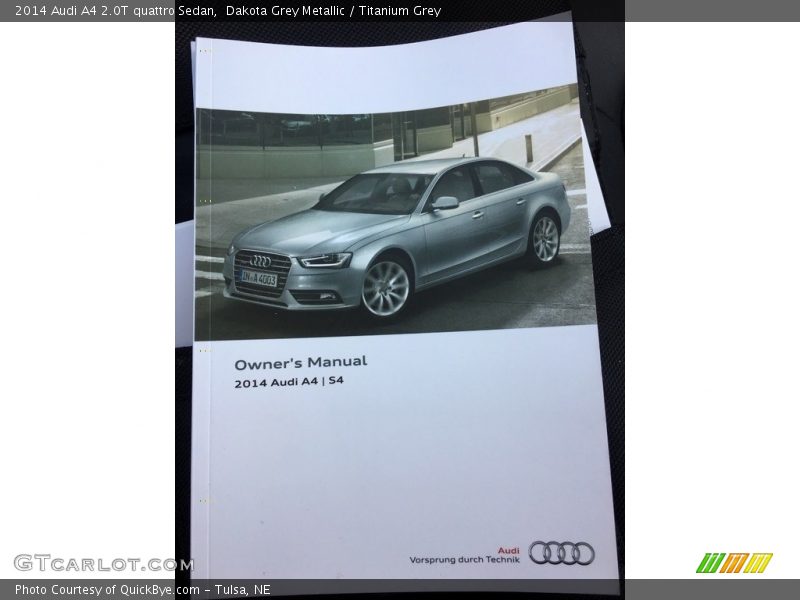 Dakota Grey Metallic / Titanium Grey 2014 Audi A4 2.0T quattro Sedan