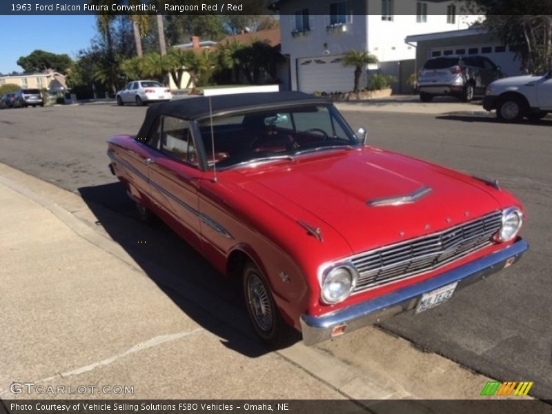  1963 Falcon Futura Convertible Rangoon Red
