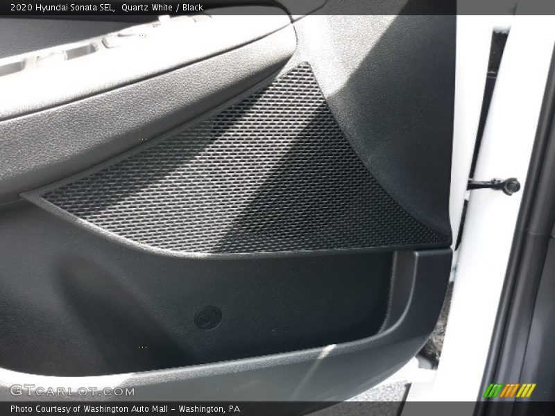 Quartz White / Black 2020 Hyundai Sonata SEL