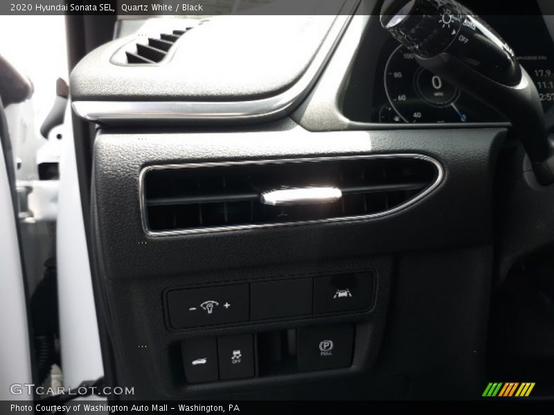 Quartz White / Black 2020 Hyundai Sonata SEL