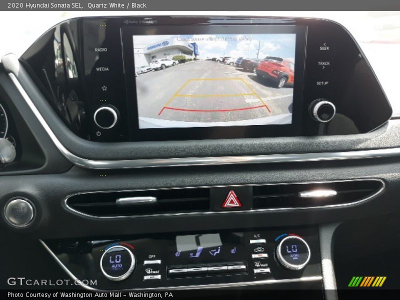 Quartz White / Black 2020 Hyundai Sonata SEL
