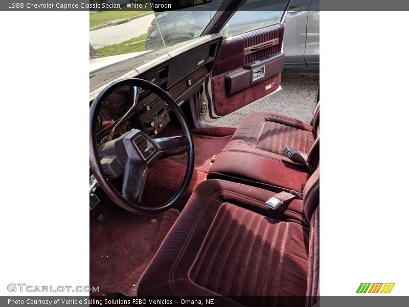  1988 Caprice Classic Sedan Maroon Interior