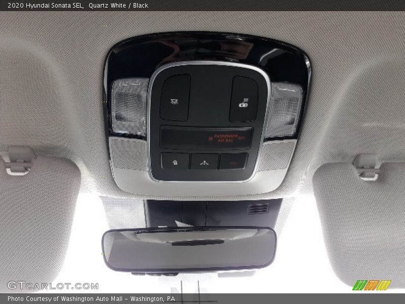 Quartz White / Black 2020 Hyundai Sonata SEL