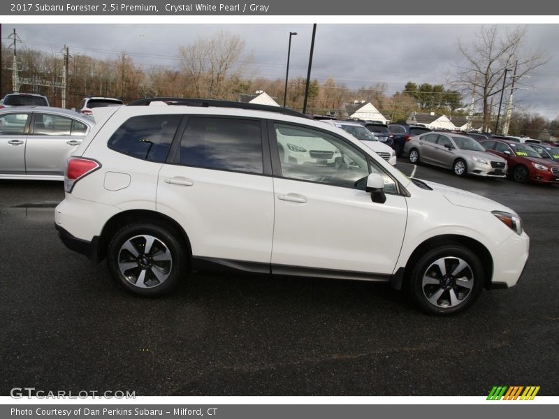 Crystal White Pearl / Gray 2017 Subaru Forester 2.5i Premium