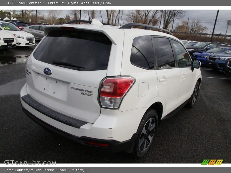Crystal White Pearl / Gray 2017 Subaru Forester 2.5i Premium