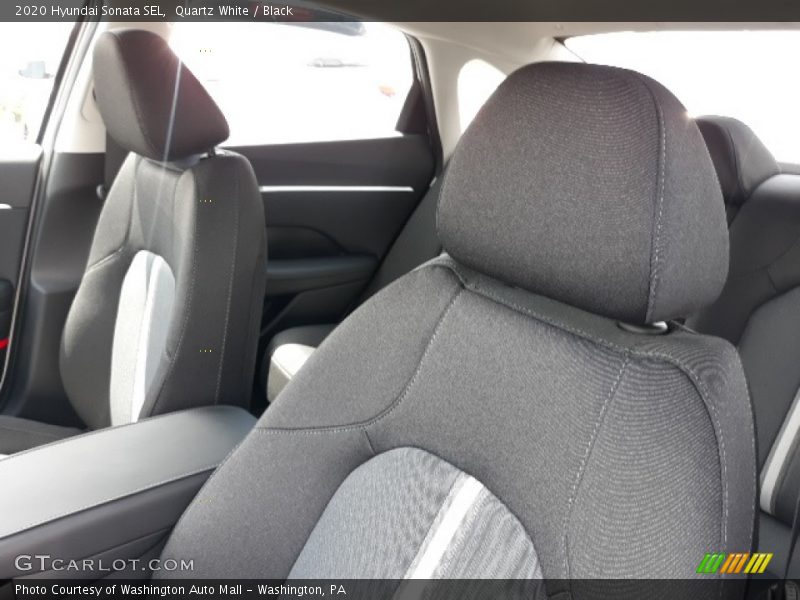 Quartz White / Black 2020 Hyundai Sonata SEL