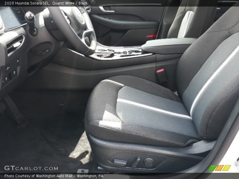 Quartz White / Black 2020 Hyundai Sonata SEL