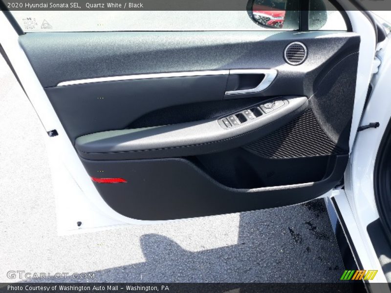 Quartz White / Black 2020 Hyundai Sonata SEL