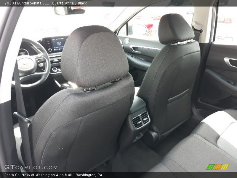 Quartz White / Black 2020 Hyundai Sonata SEL