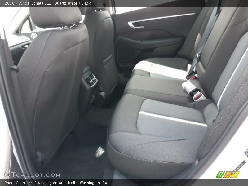 Quartz White / Black 2020 Hyundai Sonata SEL