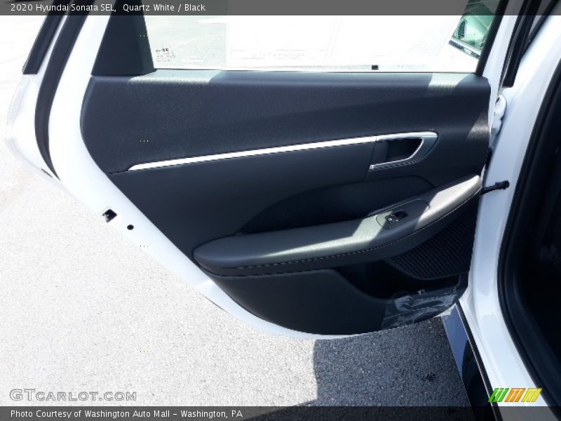Quartz White / Black 2020 Hyundai Sonata SEL