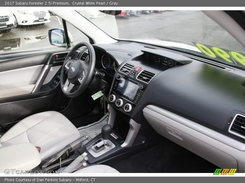Crystal White Pearl / Gray 2017 Subaru Forester 2.5i Premium