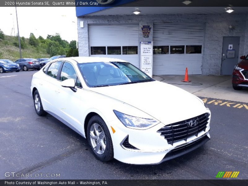 Quartz White / Dark Gray 2020 Hyundai Sonata SE