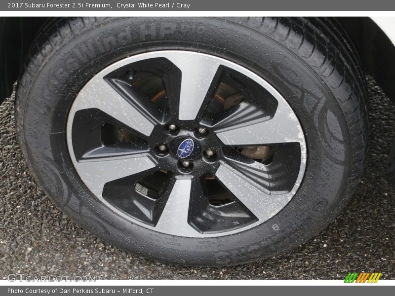 Crystal White Pearl / Gray 2017 Subaru Forester 2.5i Premium