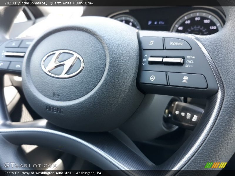 Quartz White / Dark Gray 2020 Hyundai Sonata SE