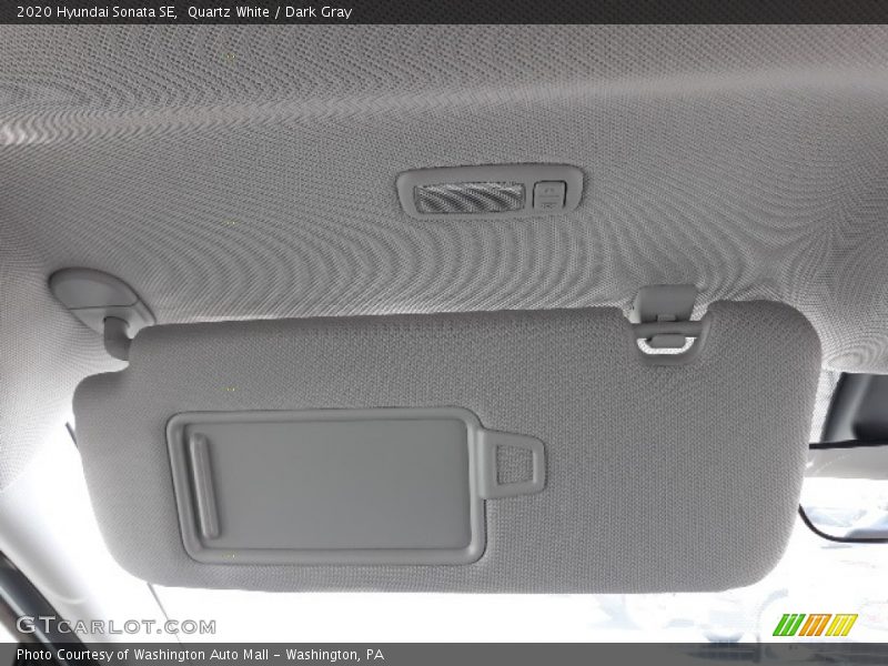 Quartz White / Dark Gray 2020 Hyundai Sonata SE