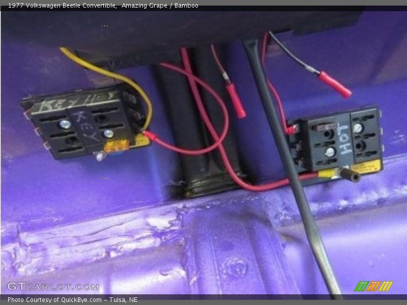 Amazing Grape / Bamboo 1977 Volkswagen Beetle Convertible