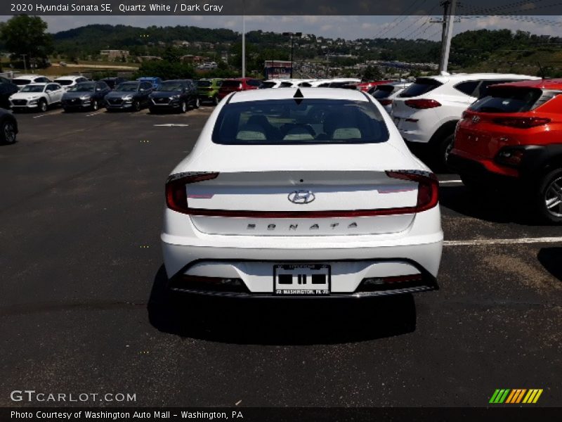 Quartz White / Dark Gray 2020 Hyundai Sonata SE