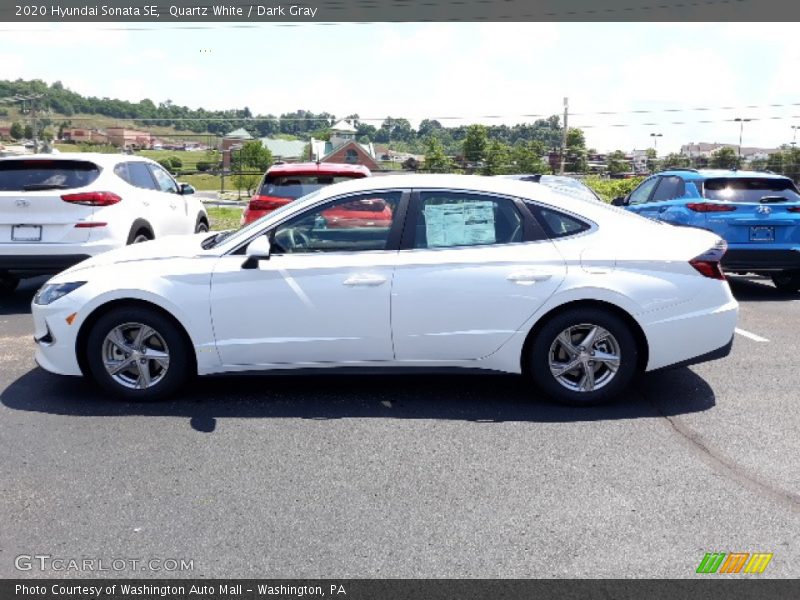 Quartz White / Dark Gray 2020 Hyundai Sonata SE